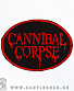 нашивка cannibal corpse (лого красное, вышивка)