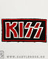 нашивка kiss (лого красное с белым, вышивка)