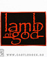 нашивка lamb of god (лого красное)