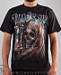 футболка смерть с часами "times up"