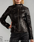 мото-куртка женская route 66 (искуственное старение, коричневая темная)