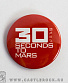 значок 30 seconds to mars (лого, красный)