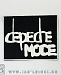 нашивка depeche mode (лого белое)