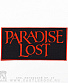 нашивка paradise lost (надпись красная)