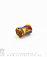 Тоннель Акрил Разводы (разноцветные) 6 мм