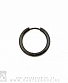 серьга кликер кольцо (сечение круглое, черная) 21 мм