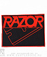 нашивка razor (лого красное)