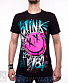 футболка blink-182 (смайл розовый)