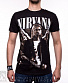 футболка nirvana kurt cobain (с гитарой, сепия)