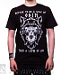 футболка волк "better to be a wolf of odin than a lamb of god"