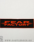 нашивка fear factory (надпись красная)