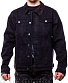 куртка джинсовая черная утепленная (черная подкладка) 829#