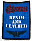 saxon "denim and leather"