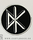 нашивка dead kennedys (лого белое)