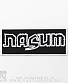 нашивка nasum (лого белое)