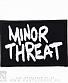 нашивка термо minor threat (лого, вышивка)
