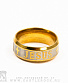 кольцо стальное jesus (металлик с золотистым)