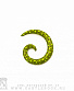 Растяжка Акрил Спираль Рептилия (пятна, зеленая) 6 мм