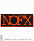 нашивка nofx (лого красное)