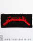 нашивка metallica (лого красное, объемное, вышивка)
