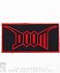 нашивка doom (лого красное)