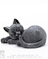 статуэтка кот (спит, мраморная крошка)