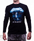 футболка metallica "ride the lightning" (принт синий) д/р