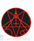 нашивка morbid angel (лого красное, круглая)