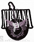 нашивка nirvana (надпись, гитара, вышивка)