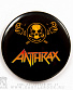 значок anthrax (череп)