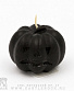 свеча тыква "halloween" (черная, воск)