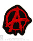 нашивка anarchy анархия (лого красное, вышивка)