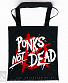 сумка шоппер anarchy анархия punks not dead (надпись белая)