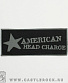 нашивка american head charge (серая надпись)