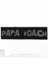 нашивка papa roach (лого серое)