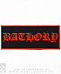 нашивка bathory (лого красное, кант, малая)