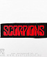 нашивка scorpions (лого красное)