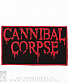 нашивка cannibal corpse (лого красное)