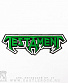 нашивка testament (лого зеленое, вышивка)