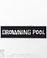 нашивка drowning pool (лого белое)