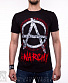 футболка anarchy анархия "fuck the system"