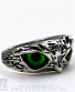 кольцо глаза совы (зеленые, разъемное)