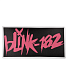 наклейка виниловая blink-182 (лого, розовая)