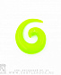 Растяжка Акрил Спираль (зеленая яркая) 12 мм