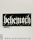 нашивка behemoth (лого белое, узкая)
