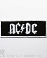 нашивка ac/dc (лого белое, вышивка)