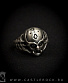 перстень сувенирный череп с ромбом на лбу (матовый)