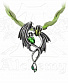 подвес alchemy gothic (алхимия готик) p676 the emerald dragon