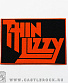 нашивка thin lizzy (лого красное)