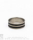 кольцо стальное полосы черные (две, среднее)